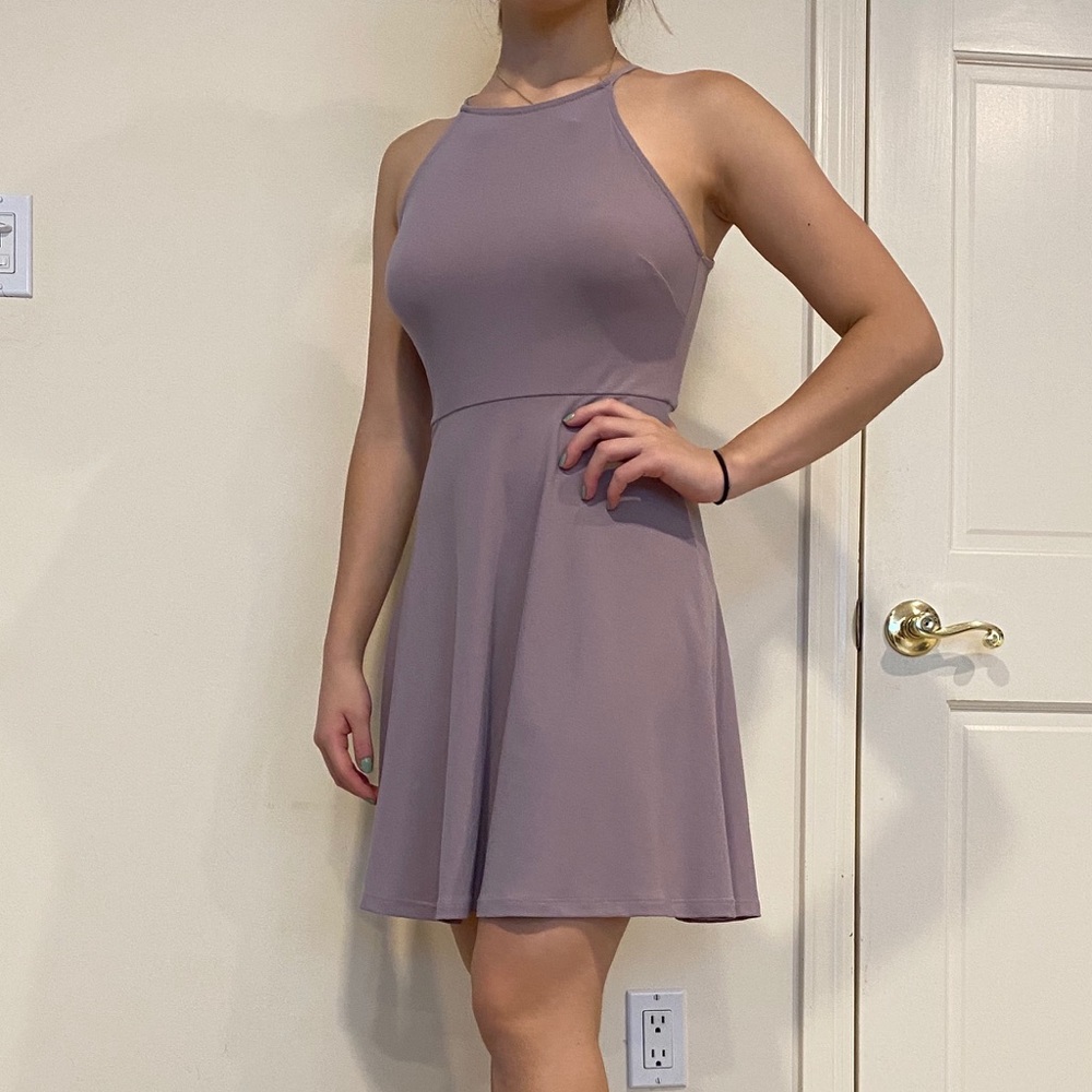Lavender mini dress
